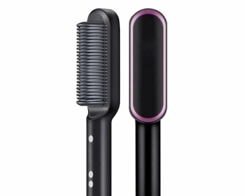 New Hair Straightener Ceramic Hot Comb 2 in 1 Electric Straighten Hair Brush Negative Ion Anti-Scalding Styling Tool